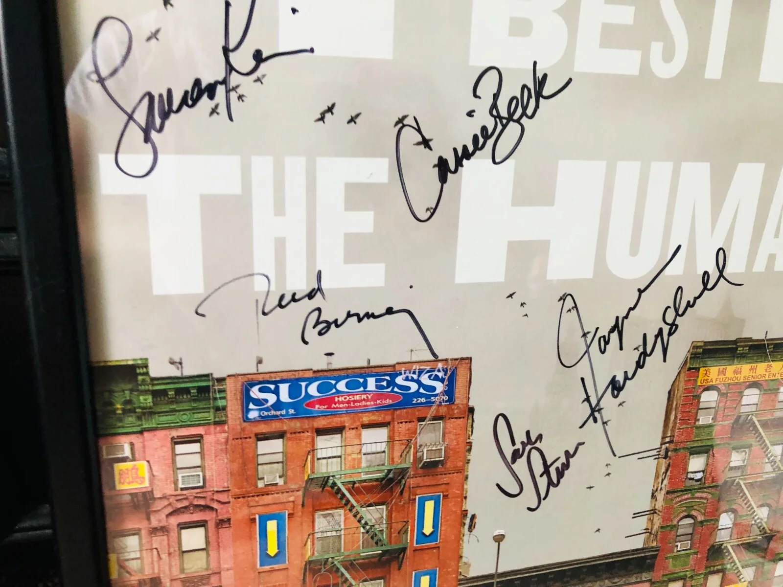 The Humans - Tony Award Musical Poster - Cast Signed & Framed Mint, изображение 2
