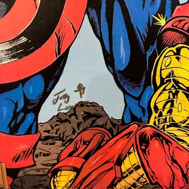 Poster Watkins 07 Captain America & Ironman Signed 17" x 11", image 4