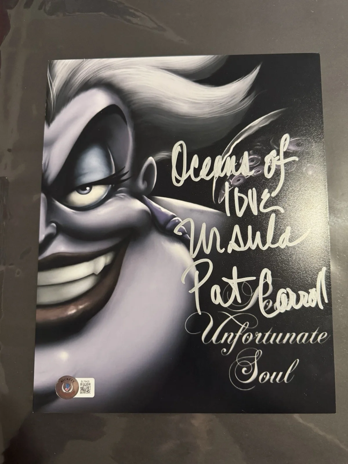 Pat Carroll — The Little Mermaid Pat Carroll autographed 8x10 Ursula Beckett