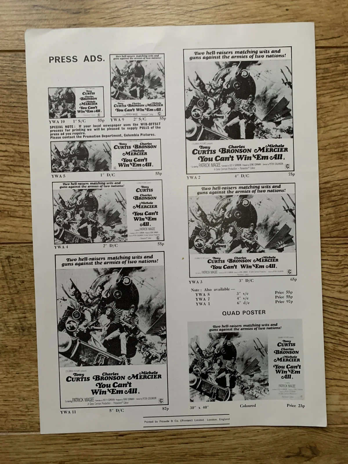You Can't Win Em All Advanced Campaign Book 1970, image 2