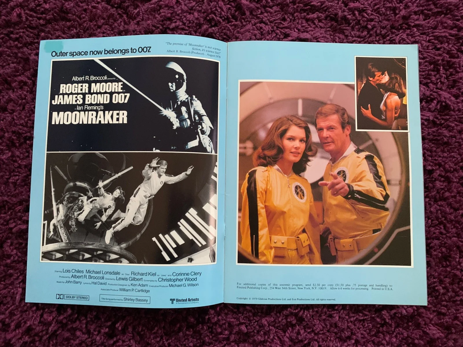 JAMES BOND 007 - MOONRAKER ORIGINAL FILM BROCHURE - 1979, изображение 3