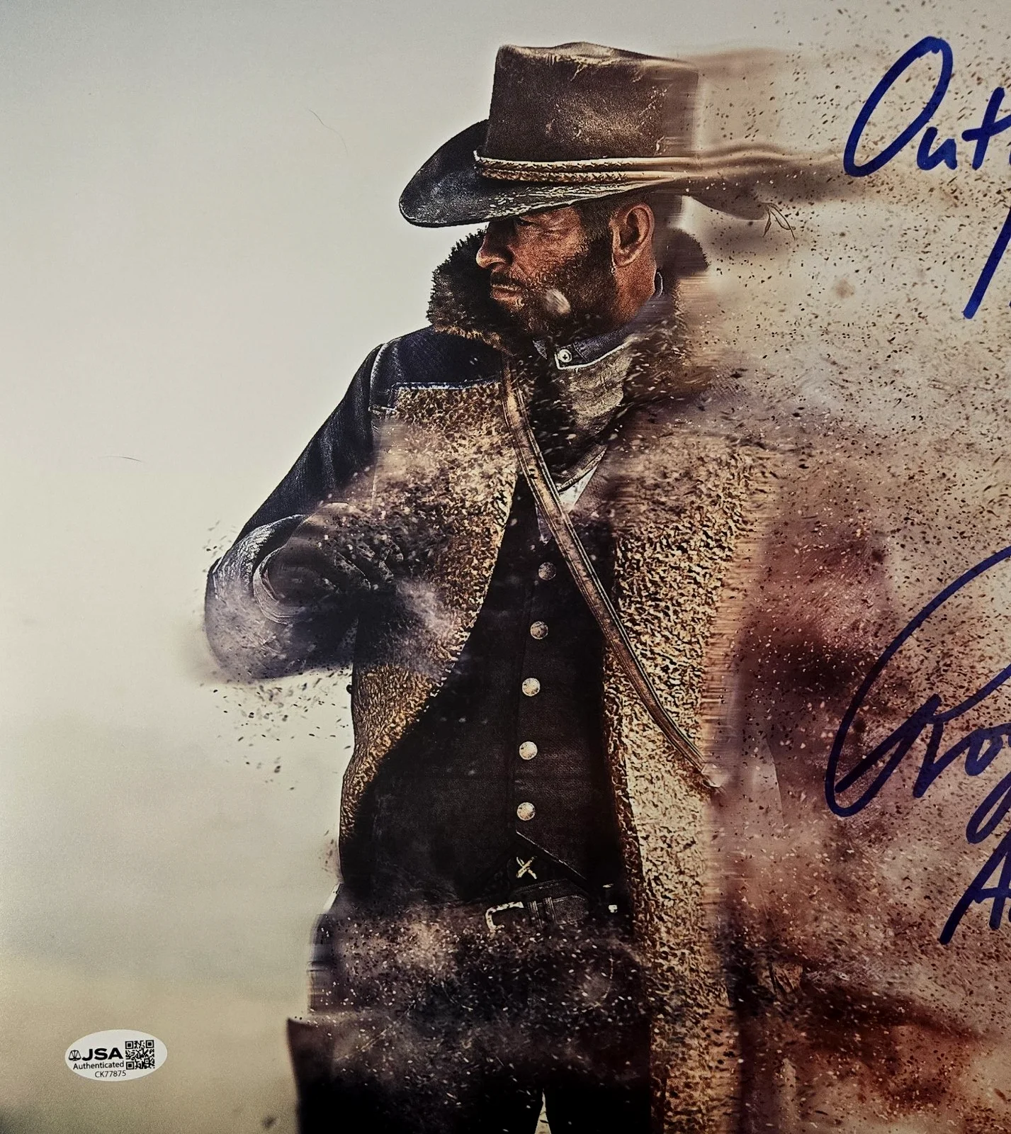 Roger Clark — Roger Clark Signed Photo Red Dead Redemption Arthur Morgan Autograph JSA COA 875, image 3