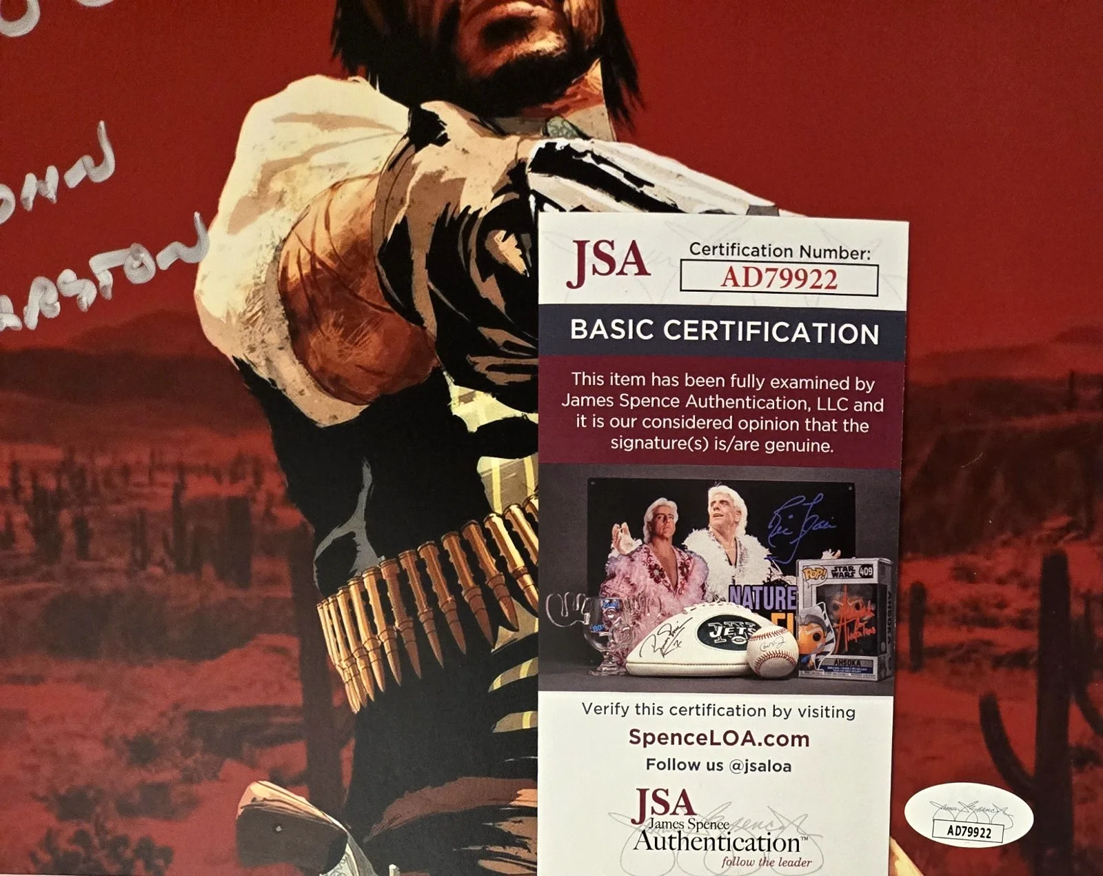 Rob Wiethoff Signed Photo Red Dead Redemption John Marston Autograph JSA COA 922, изображение 2