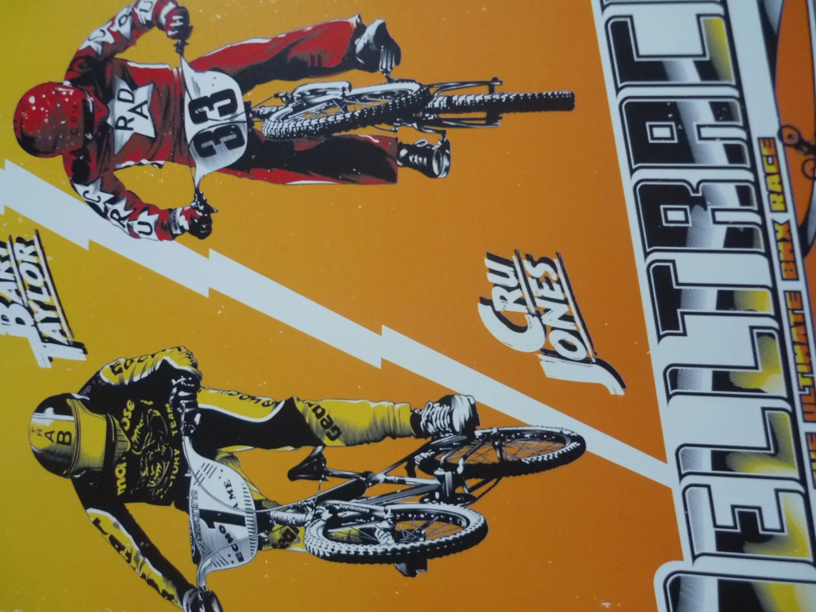 Framed mounted 14x11 inchs Poster Film helltrack bmx race bart taylor cru jones, изображение 2