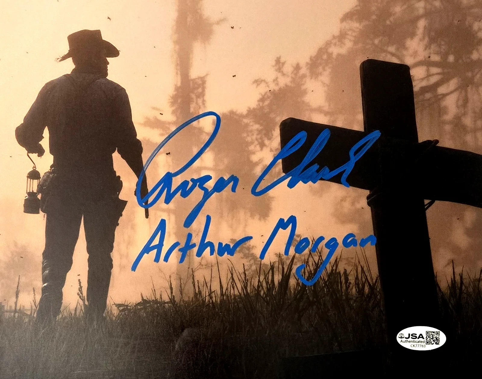 Roger Clark — Arthur Morgan Signed Photo Red Dead Redemption Roger Clark Autograph JSA COA 783