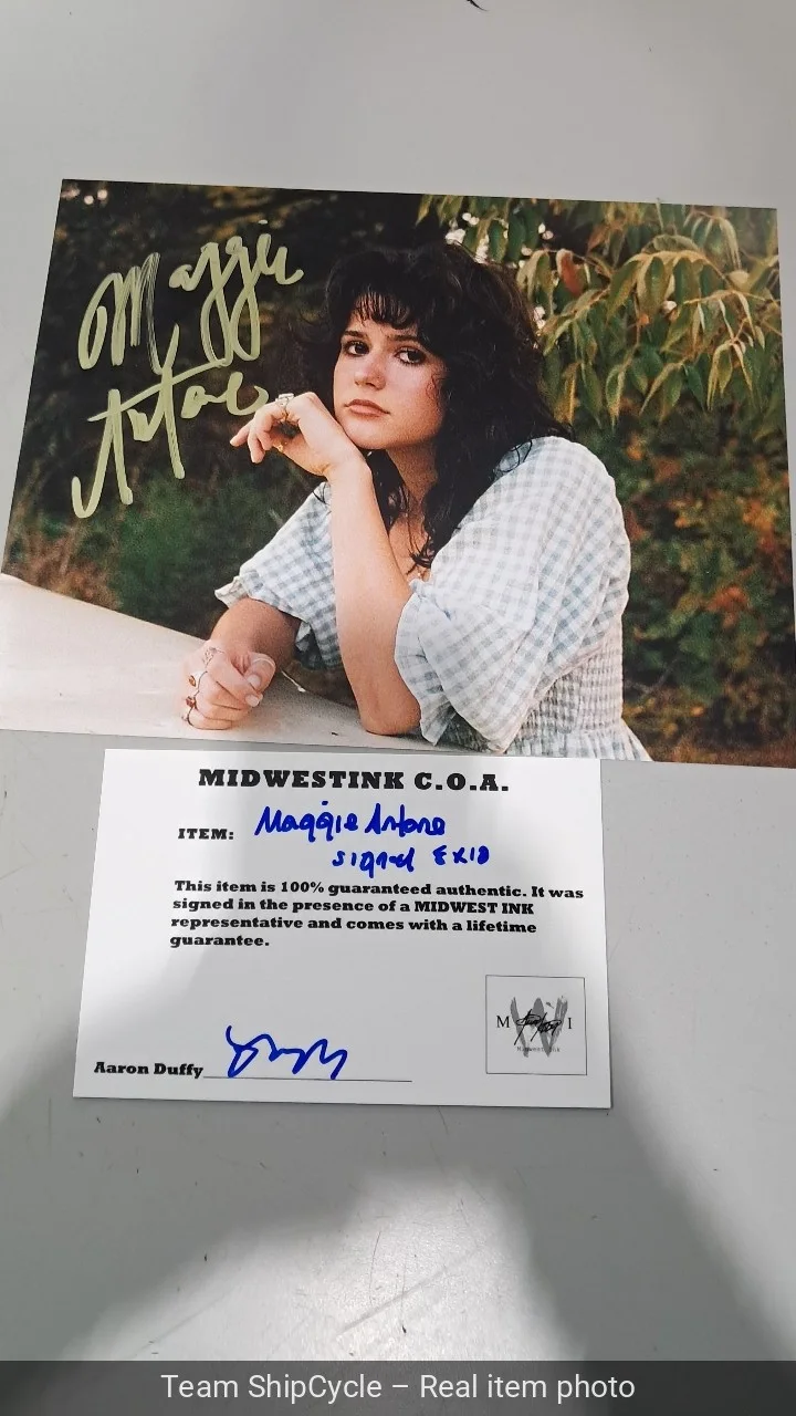 MAGGIE ANTONE signed 8x10 photo RHINESTONED COA G2U, image 2