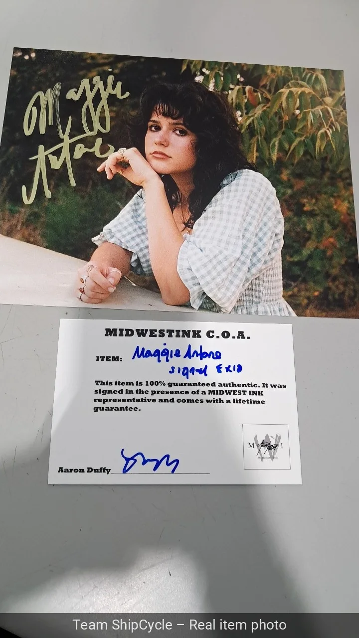 MAGGIE ANTONE signed 8x10 photo RHINESTONED COA G2U, image 3