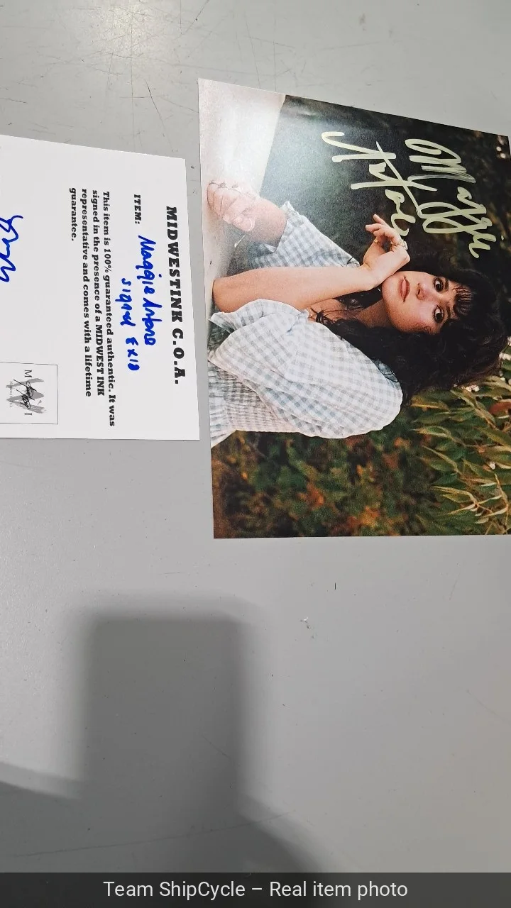 MAGGIE ANTONE signed 8x10 photo RHINESTONED COA G2U, image 4
