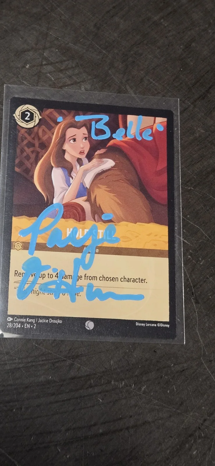 (1) Paige O'Hara "Belle" SIGNED Disney Lorcana Card Beauty and the Beast JSA COA, изображение 3