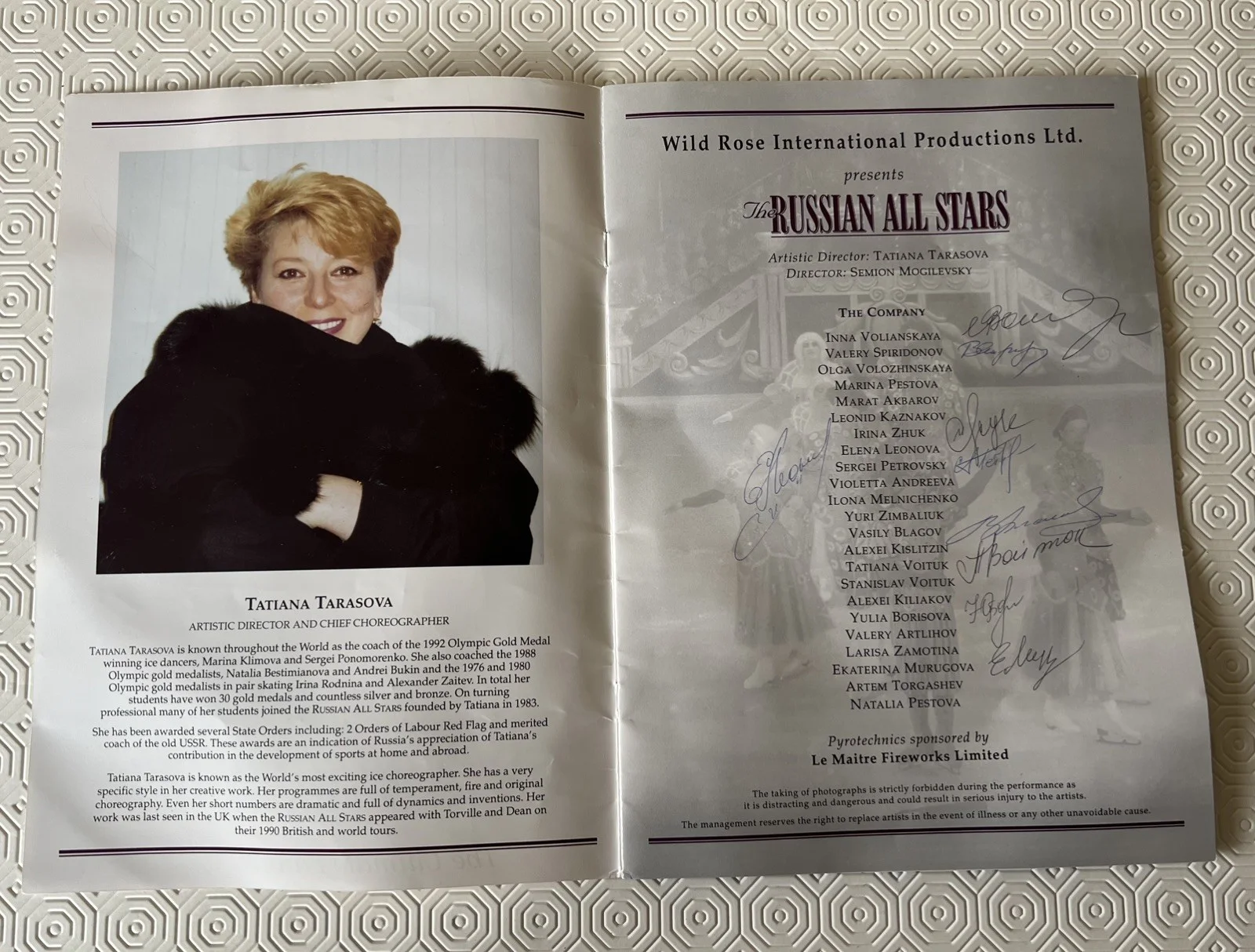 The Sleeping Beauty Russian All Stars Fantasy On Ice 1994 Programme Signed, image 4