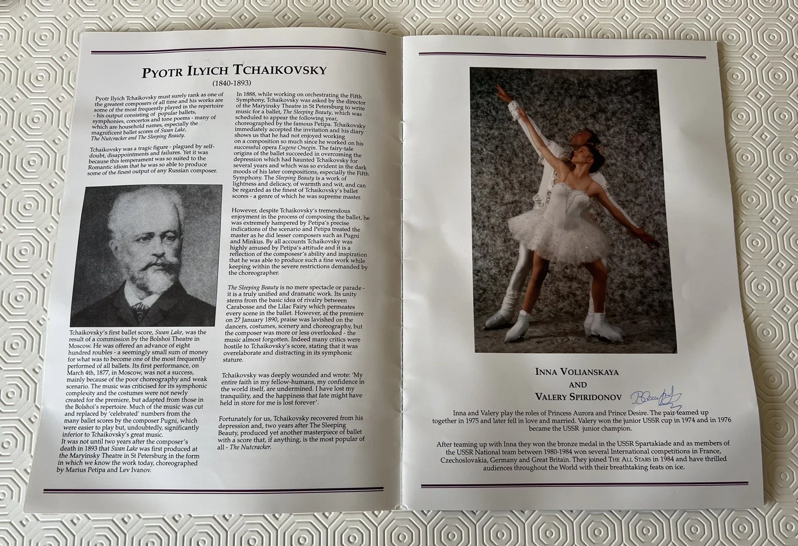 The Sleeping Beauty Russian All Stars Fantasy On Ice 1994 Programme Signed, image 5