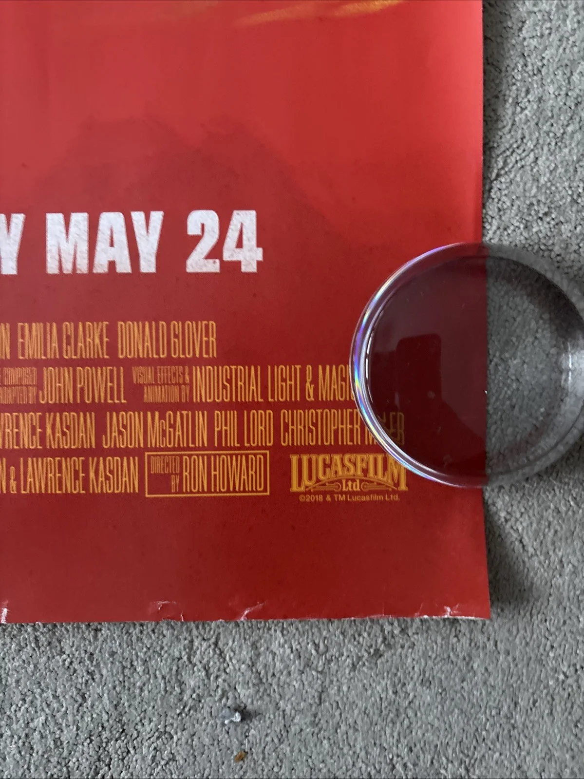 Solo: A Star Wars Story (2018) Original UK Quad Movie Poster, изображение 5