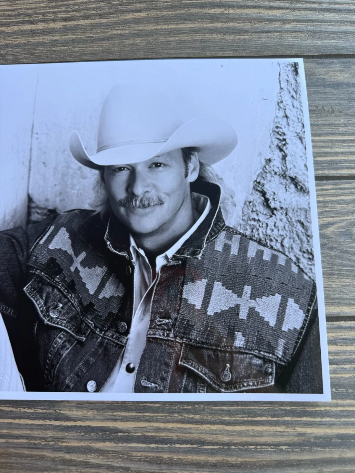Alan Jackson Cowboy Photo Print Black & White 8x10 Country Music Memorabilia, изображение 2