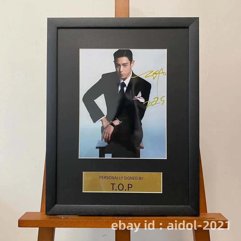 BIGBANG T.O.P TOP Autographed Signed Photo 8*10 K-POP Collection RARE 2025A, изображение 2