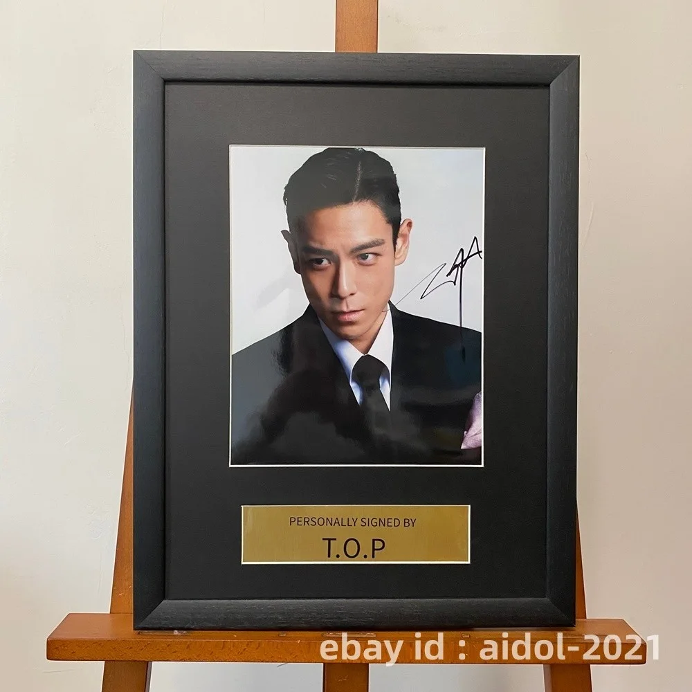 BIGBANG T.O.P TOP Autographed Signed Photo 8*10 K-POP Collection RARE 2025E, изображение 2
