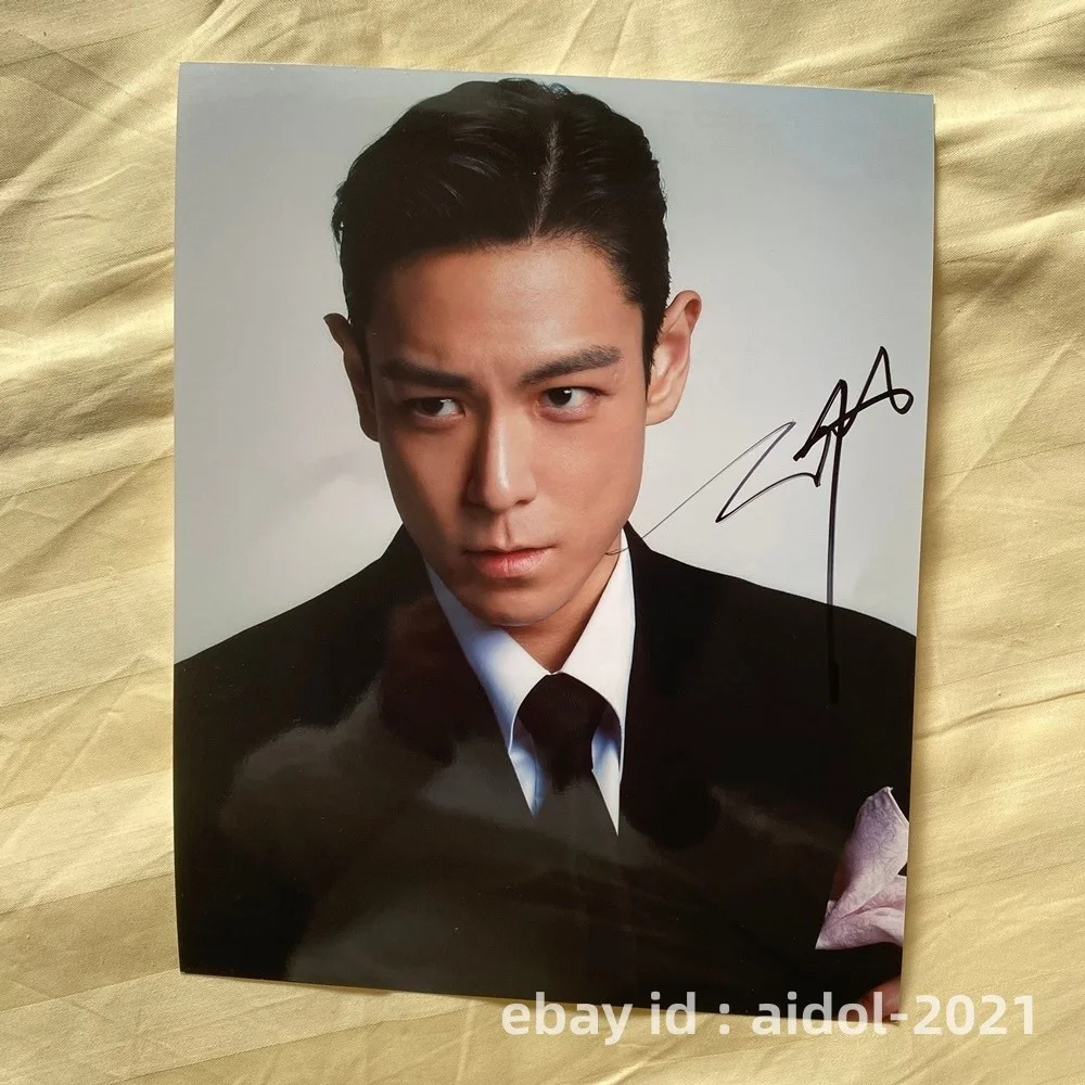 BIGBANG T.O.P TOP Autographed Signed Photo 8*10 K-POP Collection RARE 2025E, изображение 3