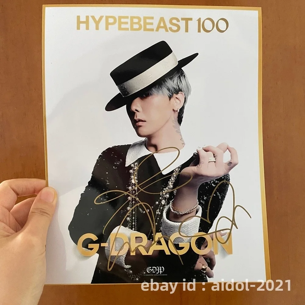 BIGBANG G-DRAGON Autographed Signed Photo 8*10 K-POP Collection RARE 2025A, изображение 3