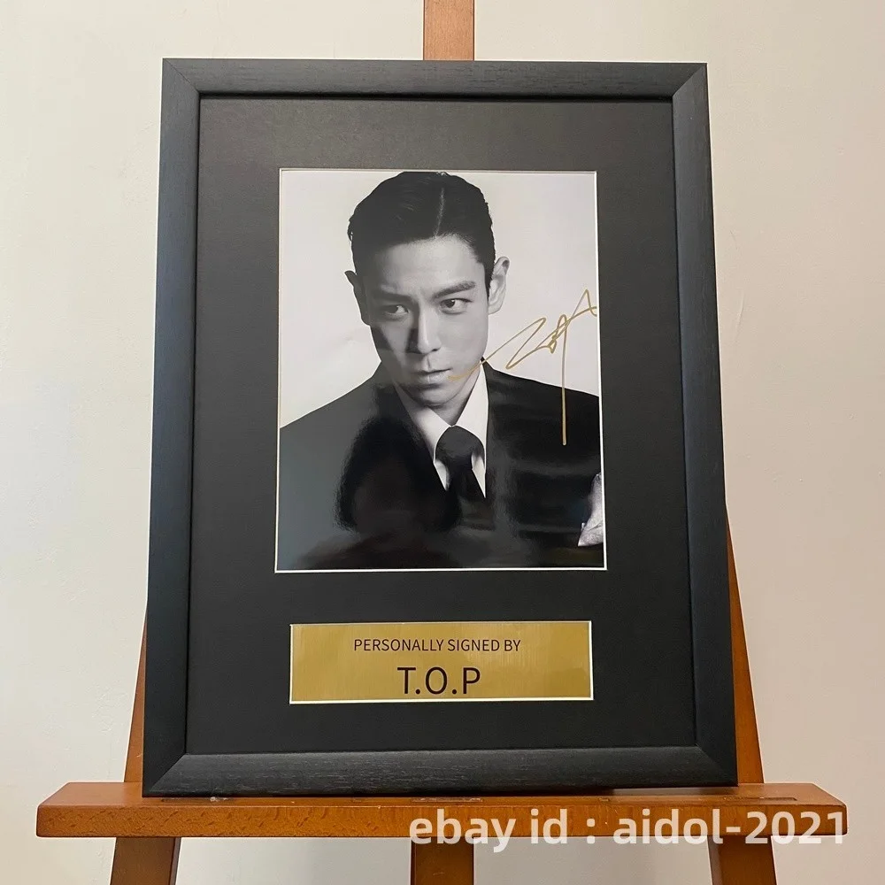 BIGBANG T.O.P TOP Autographed Signed Photo 8*10 K-POP Collection RARE 2025C, изображение 2