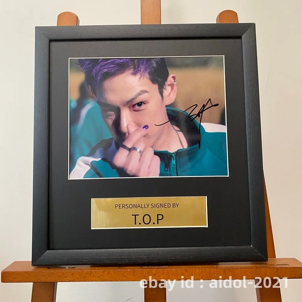 BIGBANG T.O.P TOP Autographed Signed Photo 8*10 K-POP Collection RARE 2025H, изображение 2