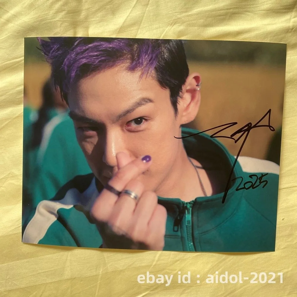 BIGBANG T.O.P TOP Autographed Signed Photo 8*10 K-POP Collection RARE 2025H, изображение 3