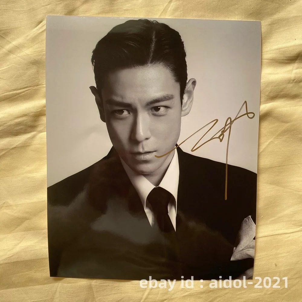 BIGBANG T.O.P TOP Autographed Signed Photo 8*10 K-POP Collection RARE 2025C, изображение 3