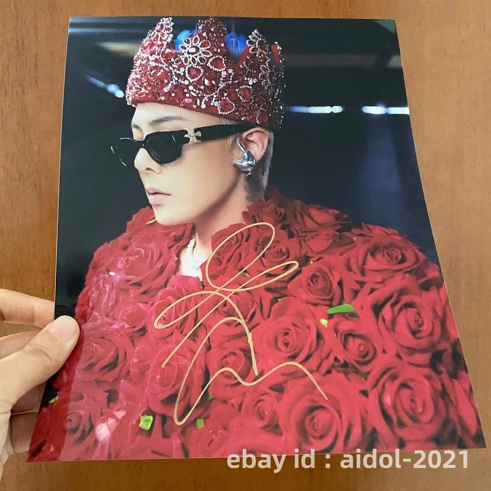 BIGBANG G-DRAGON Autographed Signed Photo 8*10 K-POP Collection RARE 2025C, image 3