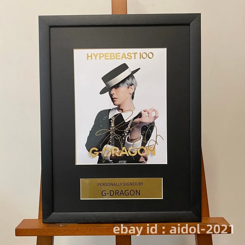 BIGBANG G-DRAGON Autographed Signed Photo 8*10 K-POP Collection RARE 2025A, изображение 2