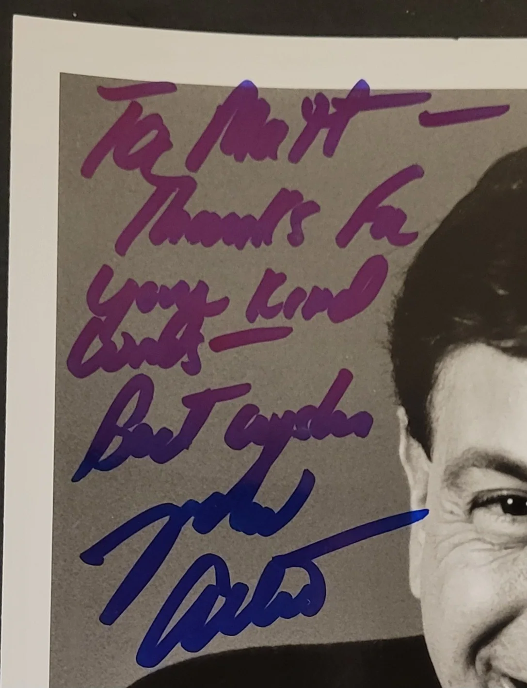 Marv Albert — Marv Albert Sports Commentator MSG Autographed Signed Black & White 8"x10" Photo, изображение 2
