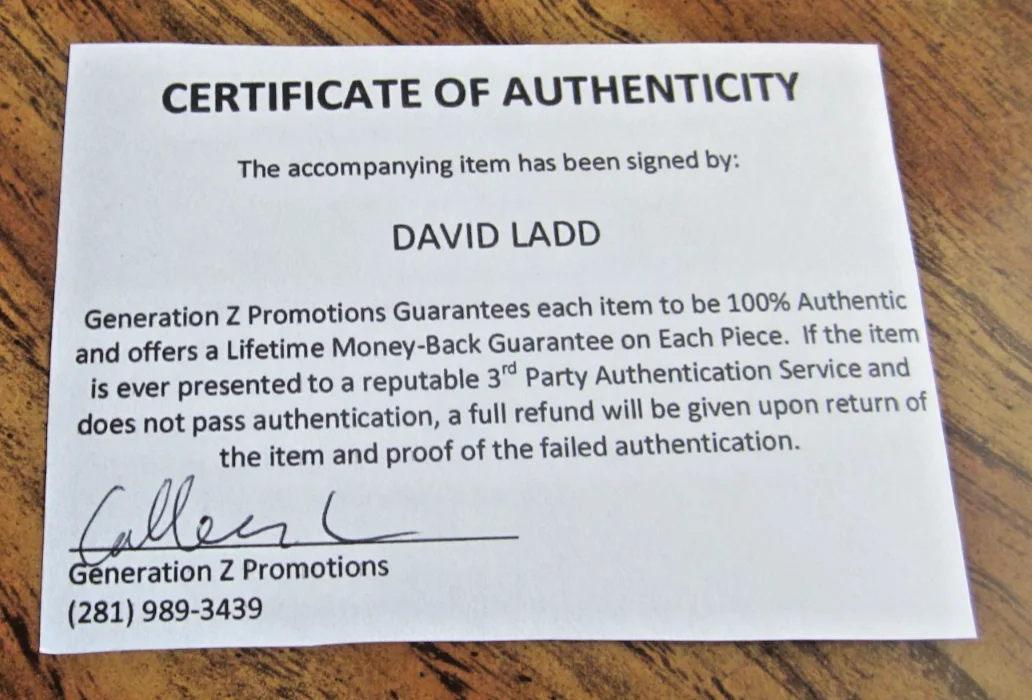David Ladd — David Ladd Actor Autographed 3.75X5.75 Photo "A Dog of Flanders" Nello Daas, изображение 3
