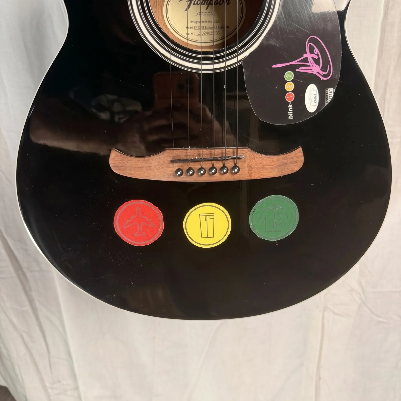 Mark Hoppus Signed Fender Acoustic Guitar - Blink-182 Autographed JSA Certified, изображение 4