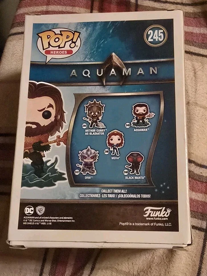 Jason Momoa — Jason Momoa Signed Aquaman Justice League Autographed Funko Pop, image 2
