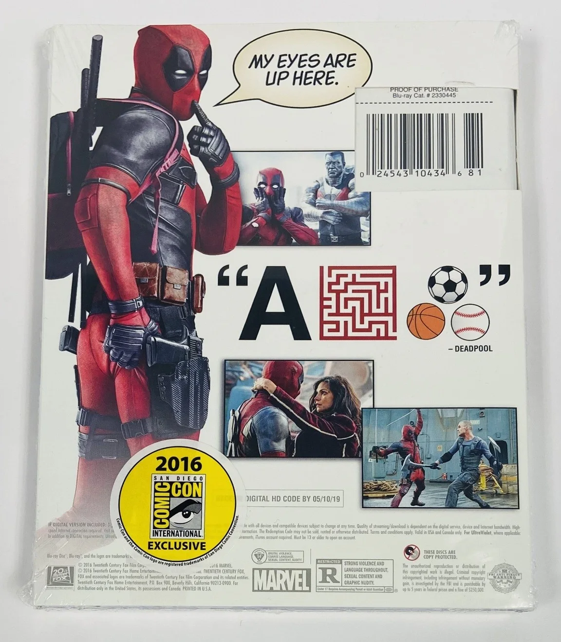 Ryan Reynolds, Rob Liefeld, Tim Miller — Deadpool BluRay 2016 SDCC Exclusive Autograph Signed Ryan Reynolds & Rob Liefeld, image 2