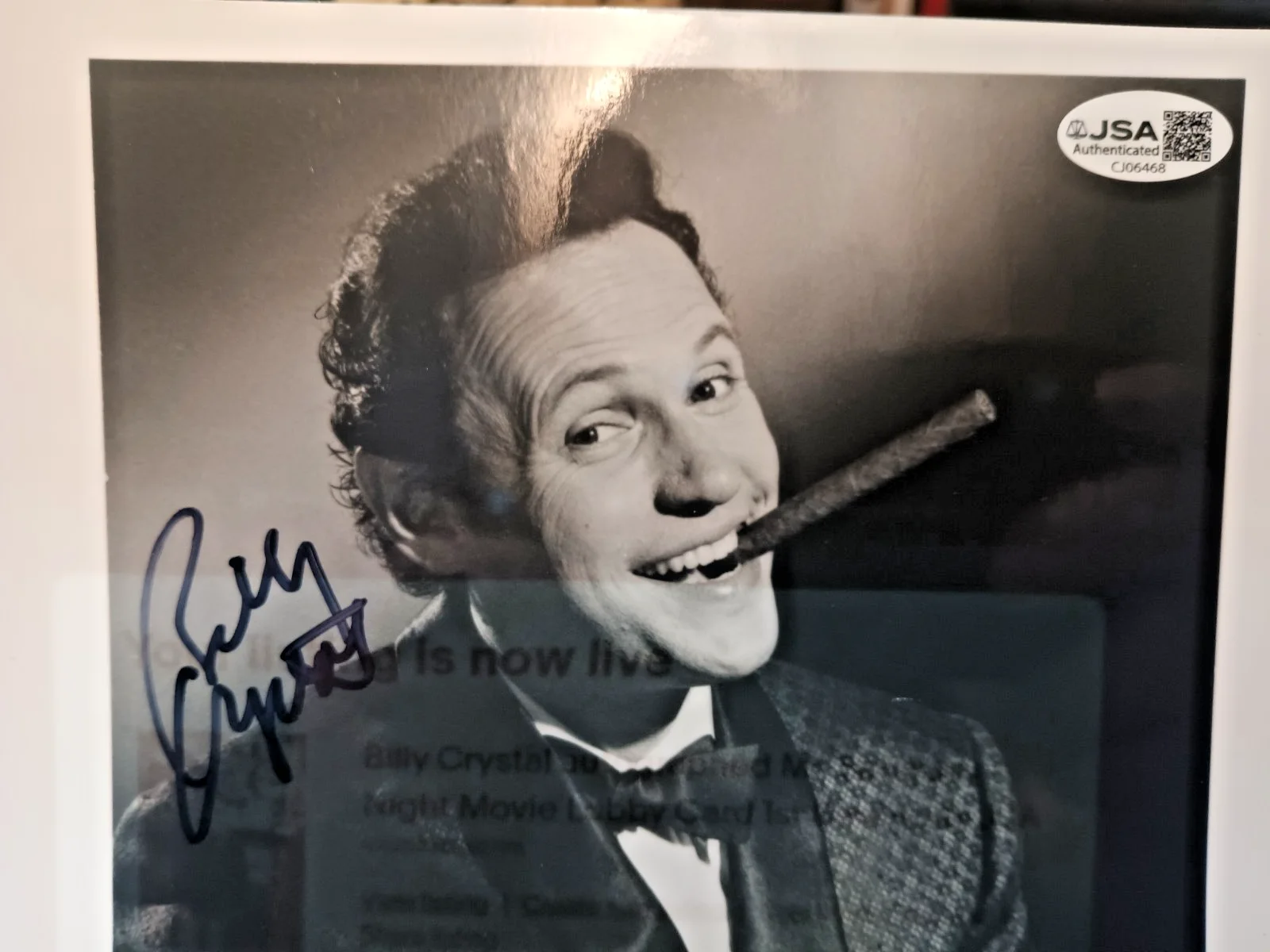 Billy Crystal — Billy Crystal autographed Mr. Saturday Night Movie Lobby Card 1st Directoral JSA, изображение 2