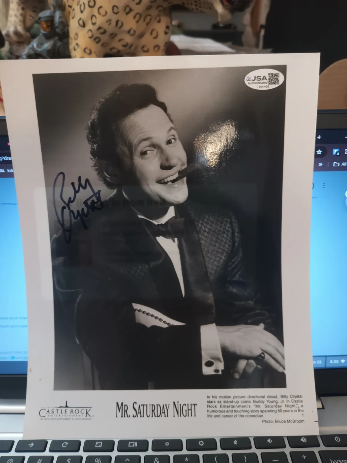 Billy Crystal — Billy Crystal autographed Mr. Saturday Night Movie Lobby Card 1st Directoral JSA, изображение 4