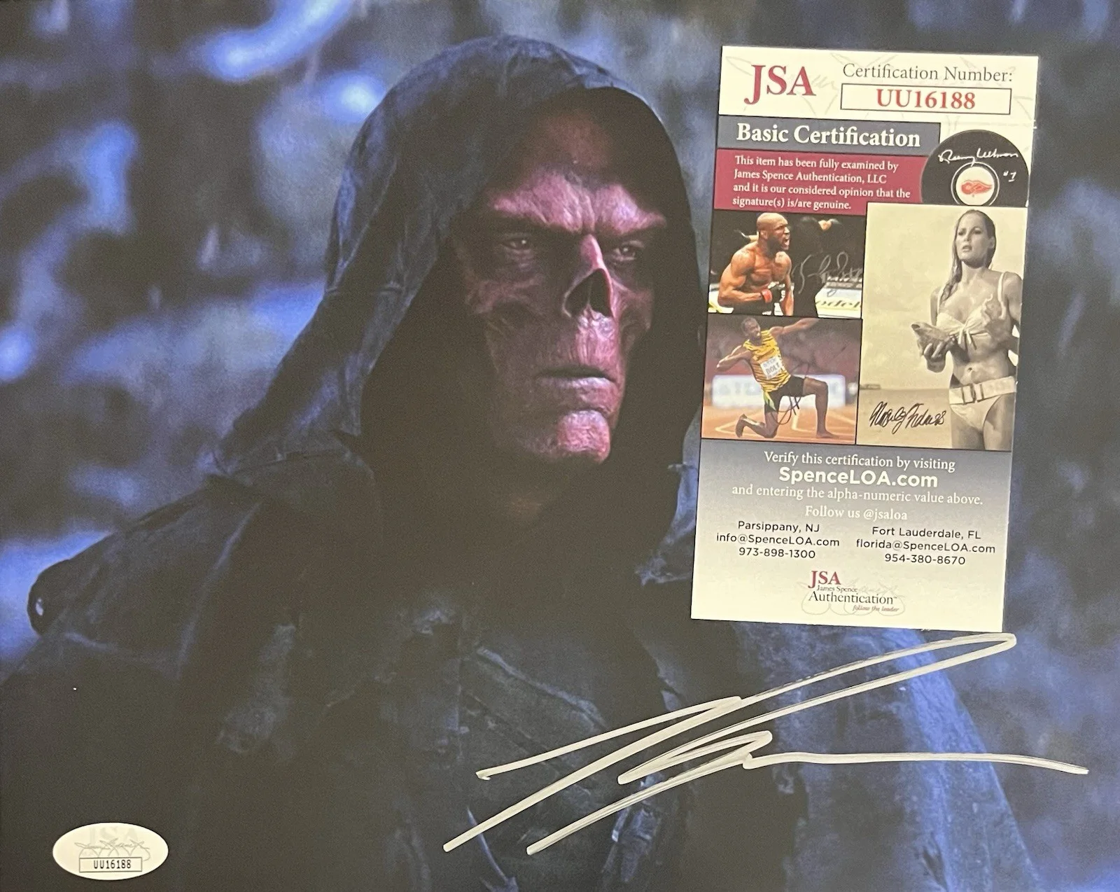Ross Marquand — Ross Marquand SIGNED 8x10 Photo As Redskull from The Avengers JSA COA, image 2
