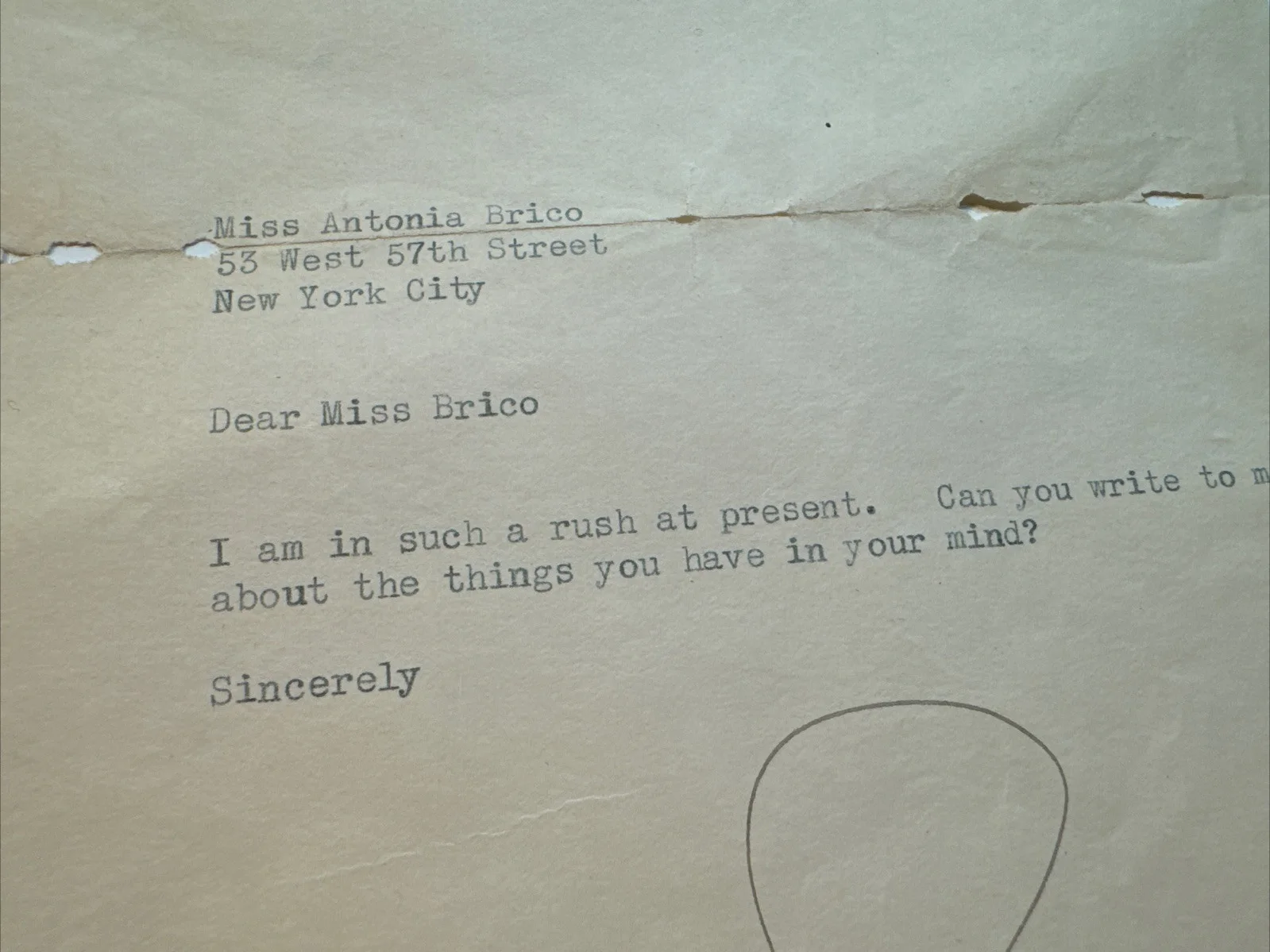 Leopold Stokowski Signed Letter From One Conductor To The Other Antonia Brico, image 3