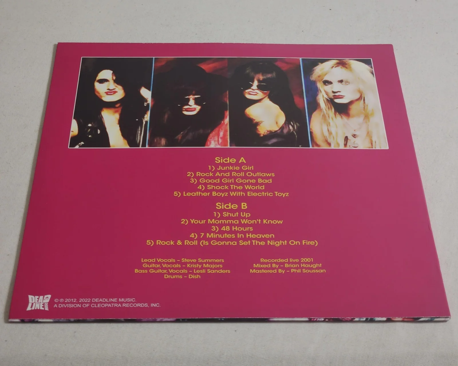 Pretty Boy Floyd Signed Live On The Sunset Strip Splatter Vinyl LP (Signed By 1), image 2