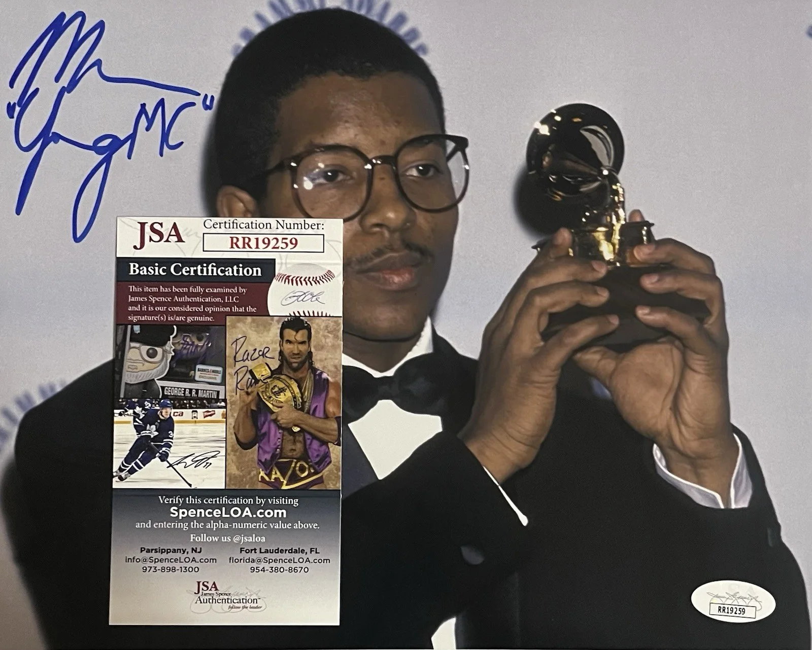MARVIN YOUNG Better Known As YOUNG MC SIGNED AUTOGRAPHED 8X10 PHOTO JSA COA, изображение 2