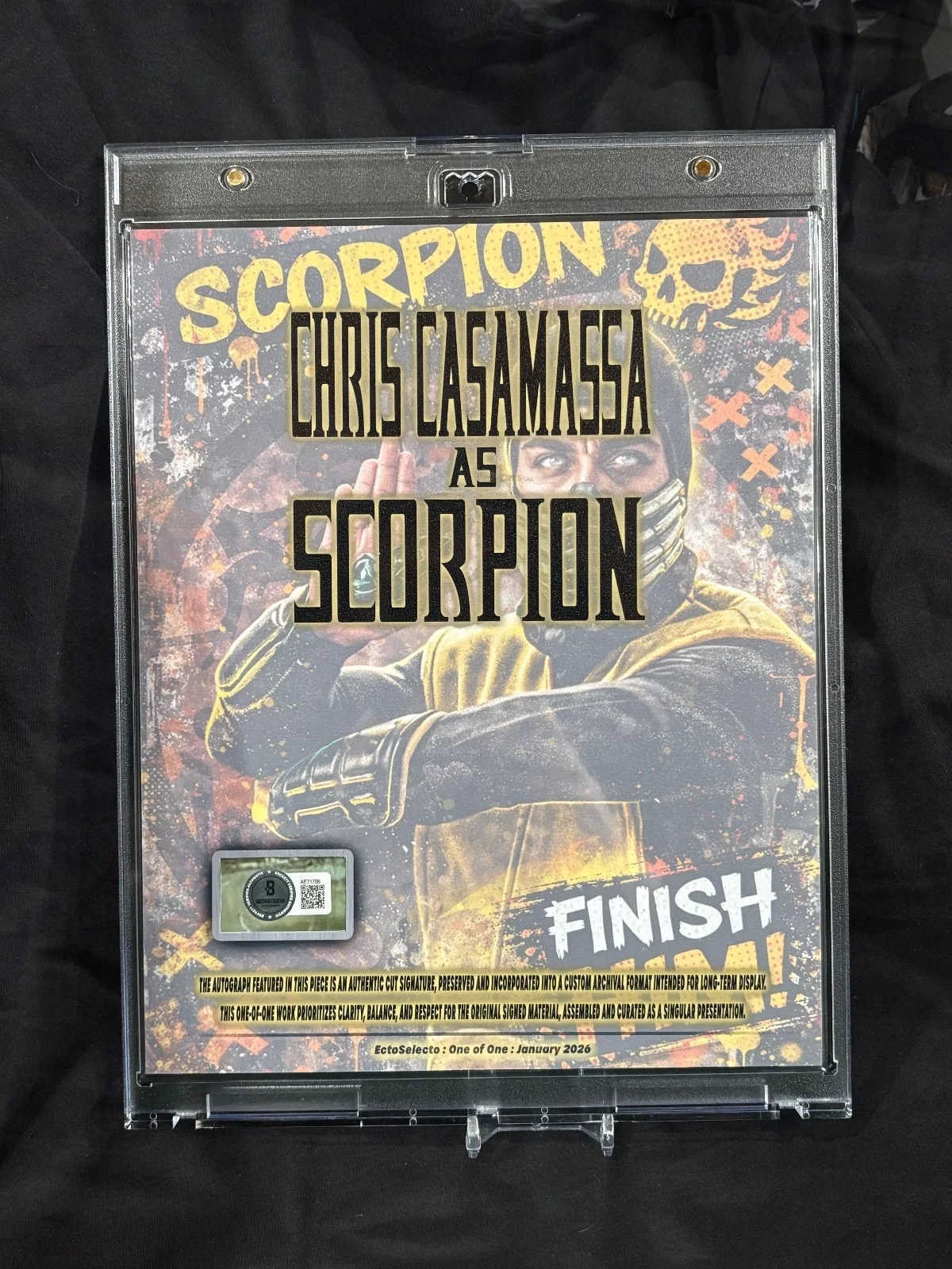 Chris Casamassa — Chris Casamassa as Scorpion – Mortal Kombat – 8×10 Cut Signature – BGS Auth COA, изображение 4