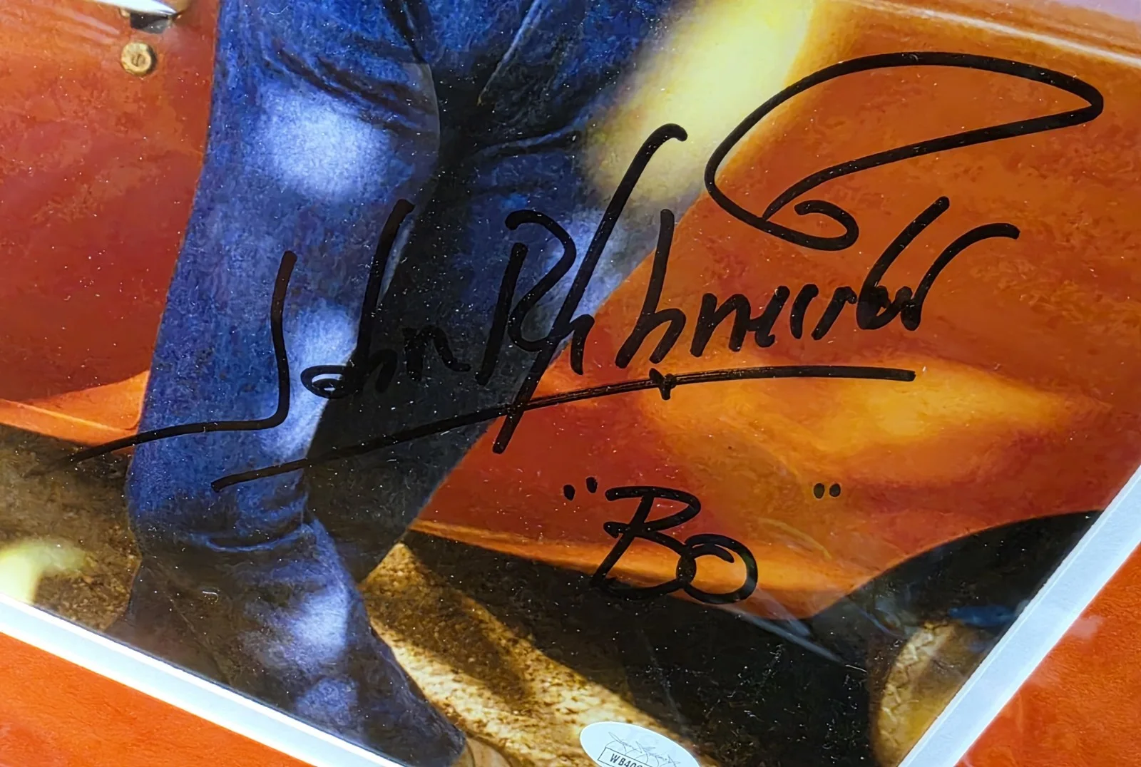 John Schneider — Dukes Of Hazzard Cast Signed Framed 16x20 JSA COA Tom Wopat/John Schneider, image 3