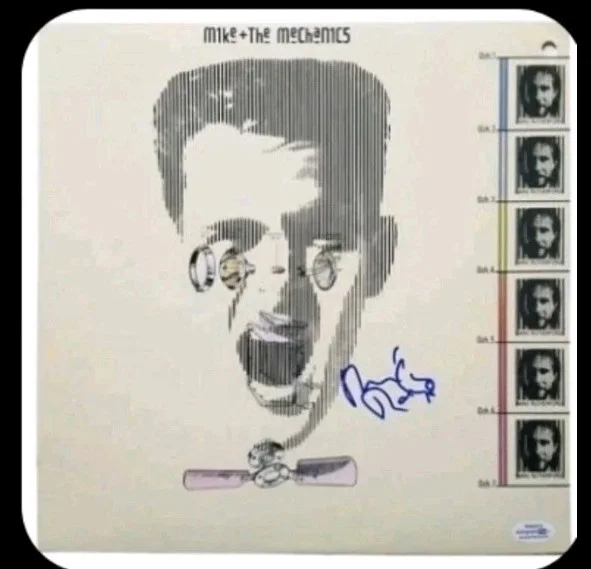 Mike & The Mechanics Mike Rutherford Signed Album LP ACOA. Signed Cover Only, image 2