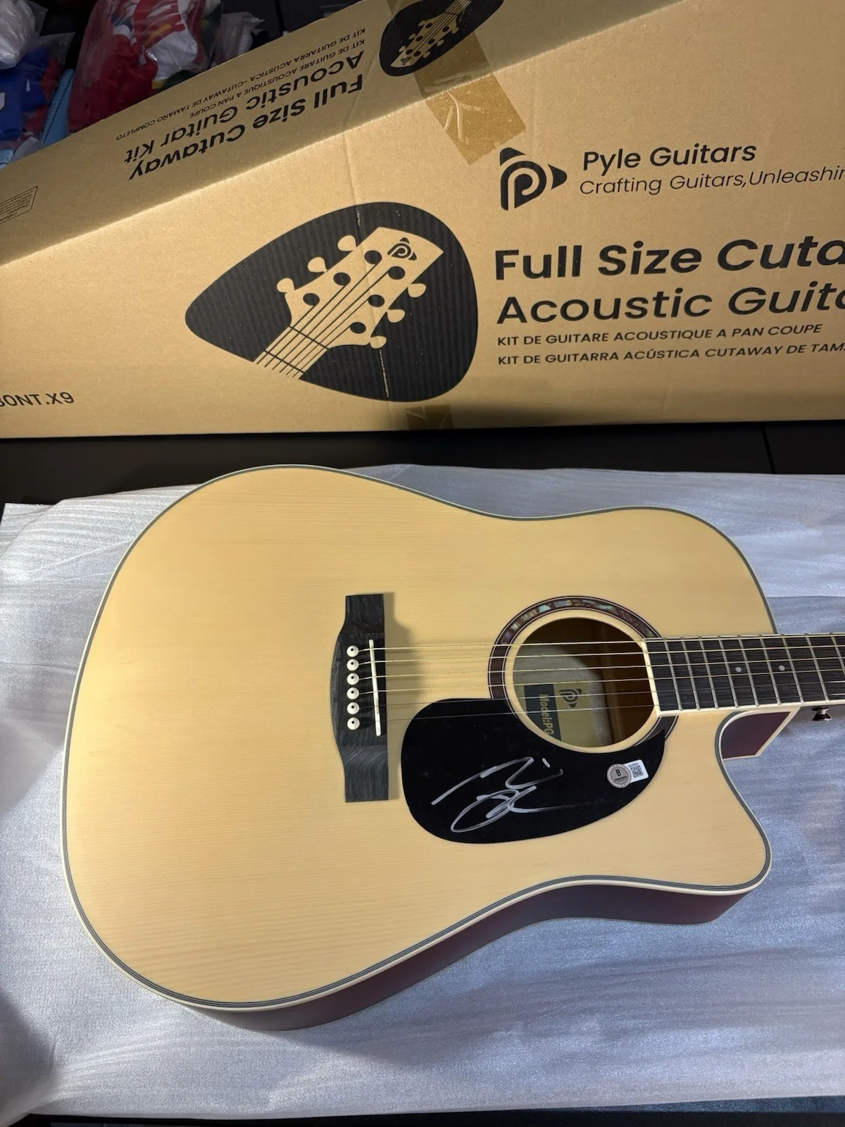 GAVIN ADCOCK SIGNED F/S ACOUSTIC GUITAR COUNTRY AUTOGRAPHED PSA COA RARE HOT, image 2