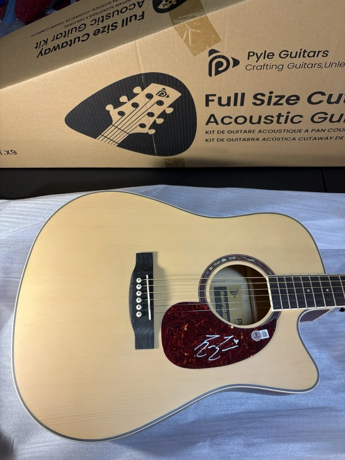 BAILEY ZIMMERMAN SIGNED F/S ACOUSTIC GUITAR COUNTRY AUTOGRAPHED PSA COA RARE HOT, изображение 2