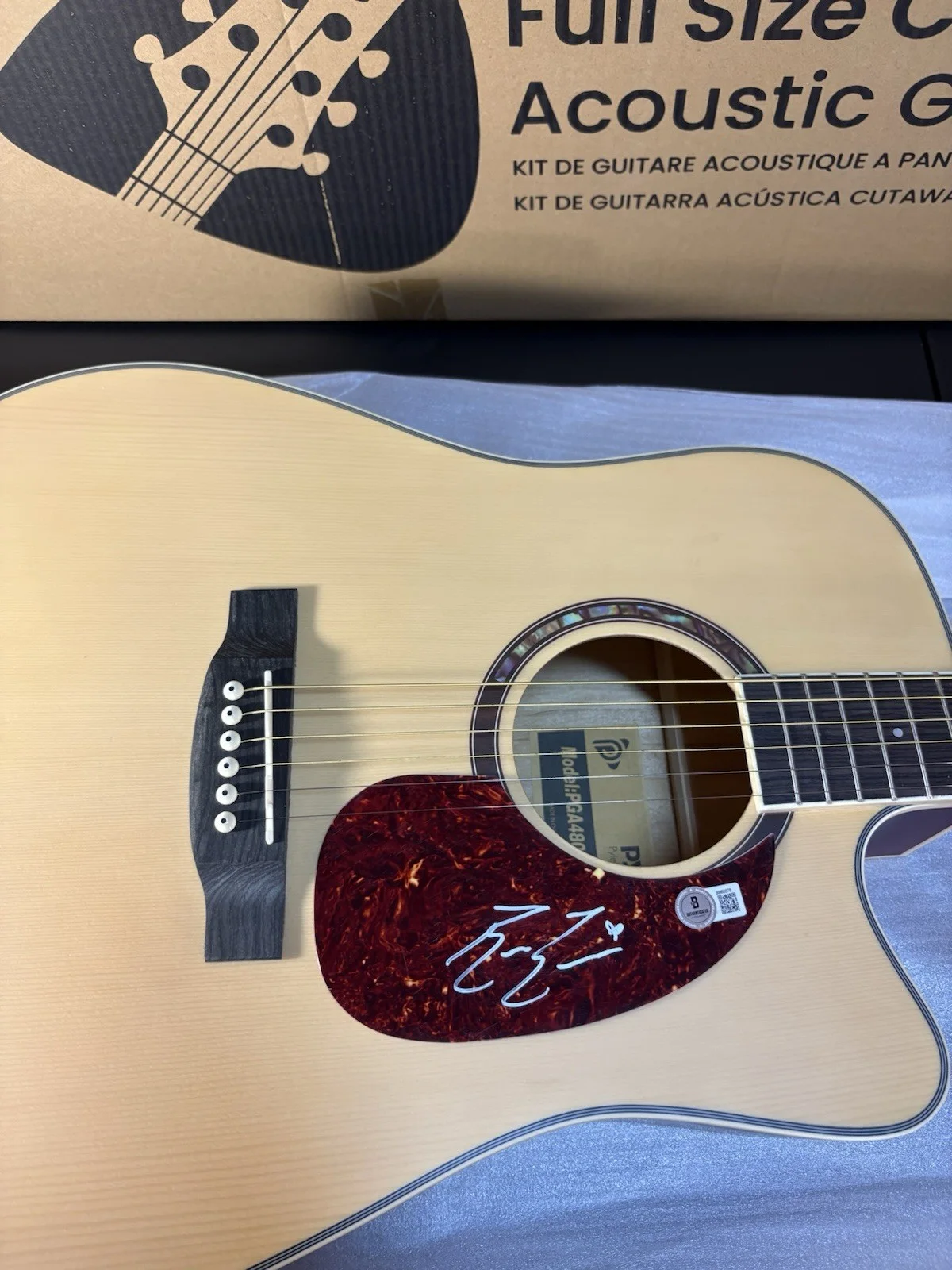 BAILEY ZIMMERMAN SIGNED F/S ACOUSTIC GUITAR COUNTRY AUTOGRAPHED PSA COA RARE HOT, изображение 3