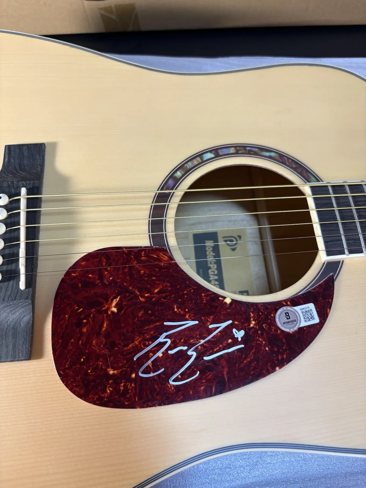BAILEY ZIMMERMAN SIGNED F/S ACOUSTIC GUITAR COUNTRY AUTOGRAPHED PSA COA RARE HOT, изображение 4