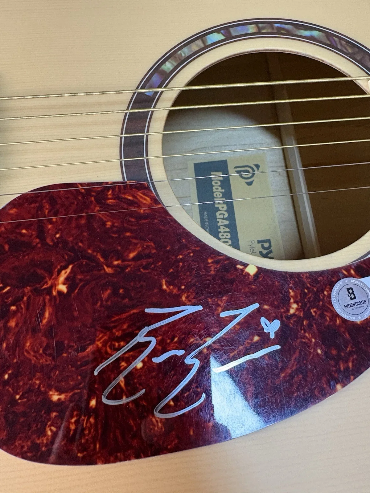 BAILEY ZIMMERMAN SIGNED F/S ACOUSTIC GUITAR COUNTRY AUTOGRAPHED PSA COA RARE HOT, изображение 5
