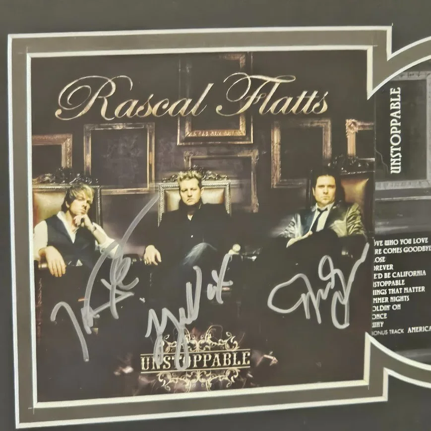 Rascal Flats Band signed autographed Unstoppable CD COA, image 2