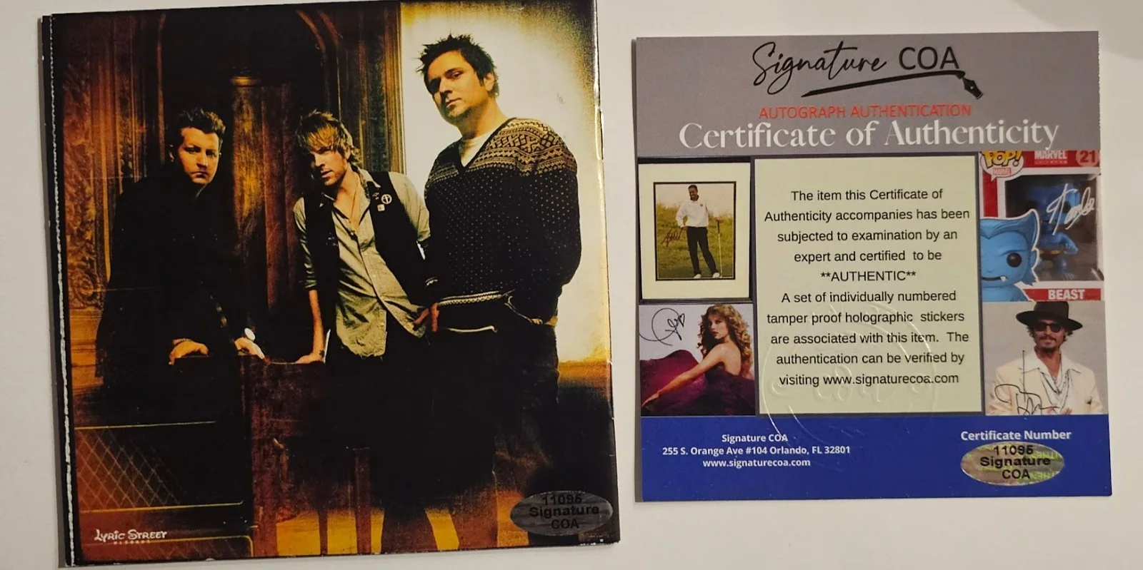 Rascal Flats Band signed autographed Unstoppable CD COA, image 3