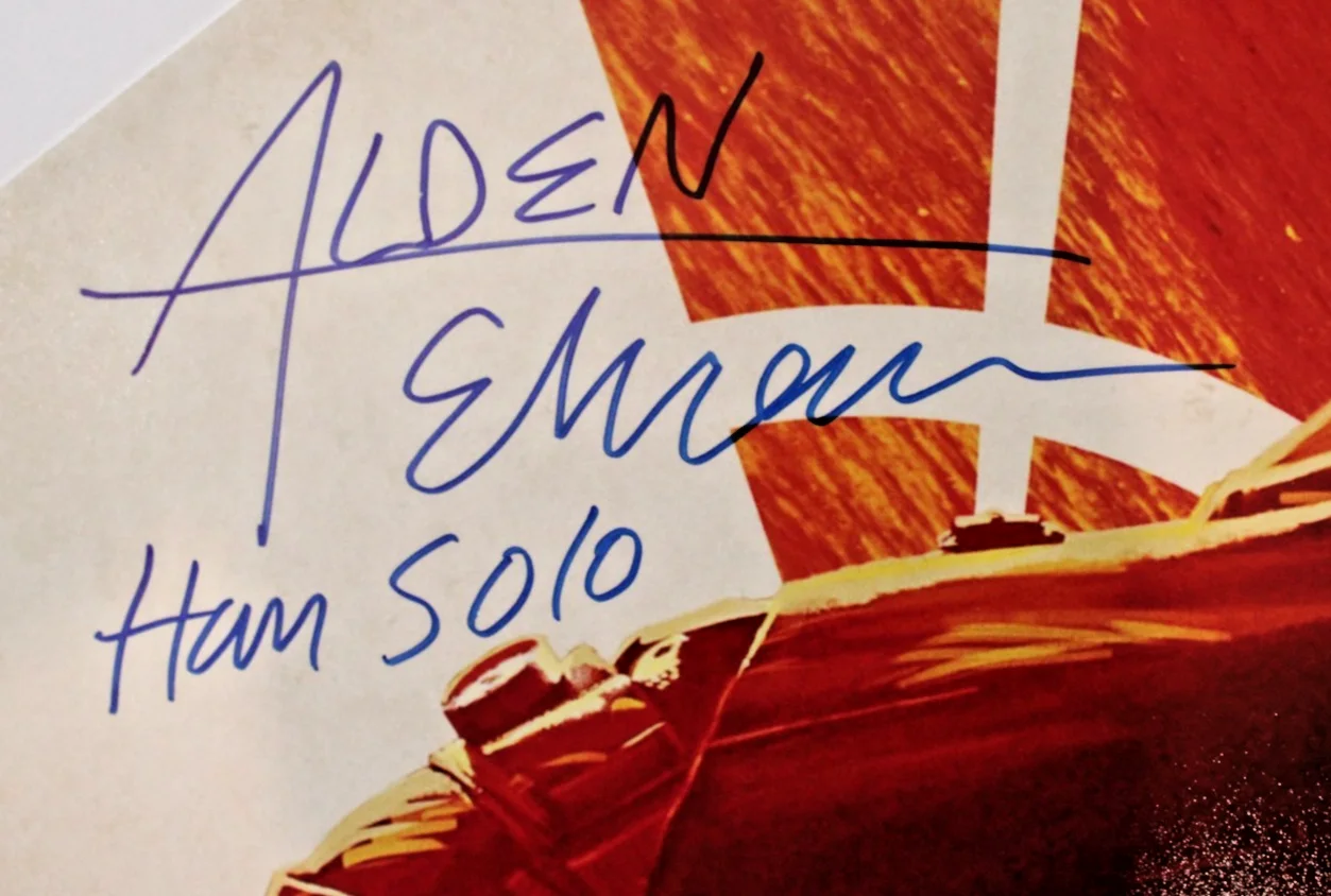 Alden Ehrenreich — Alden Ehrenreich Signed 20x30 Photo Official Pix PSA COA “Han Solo”, изображение 2