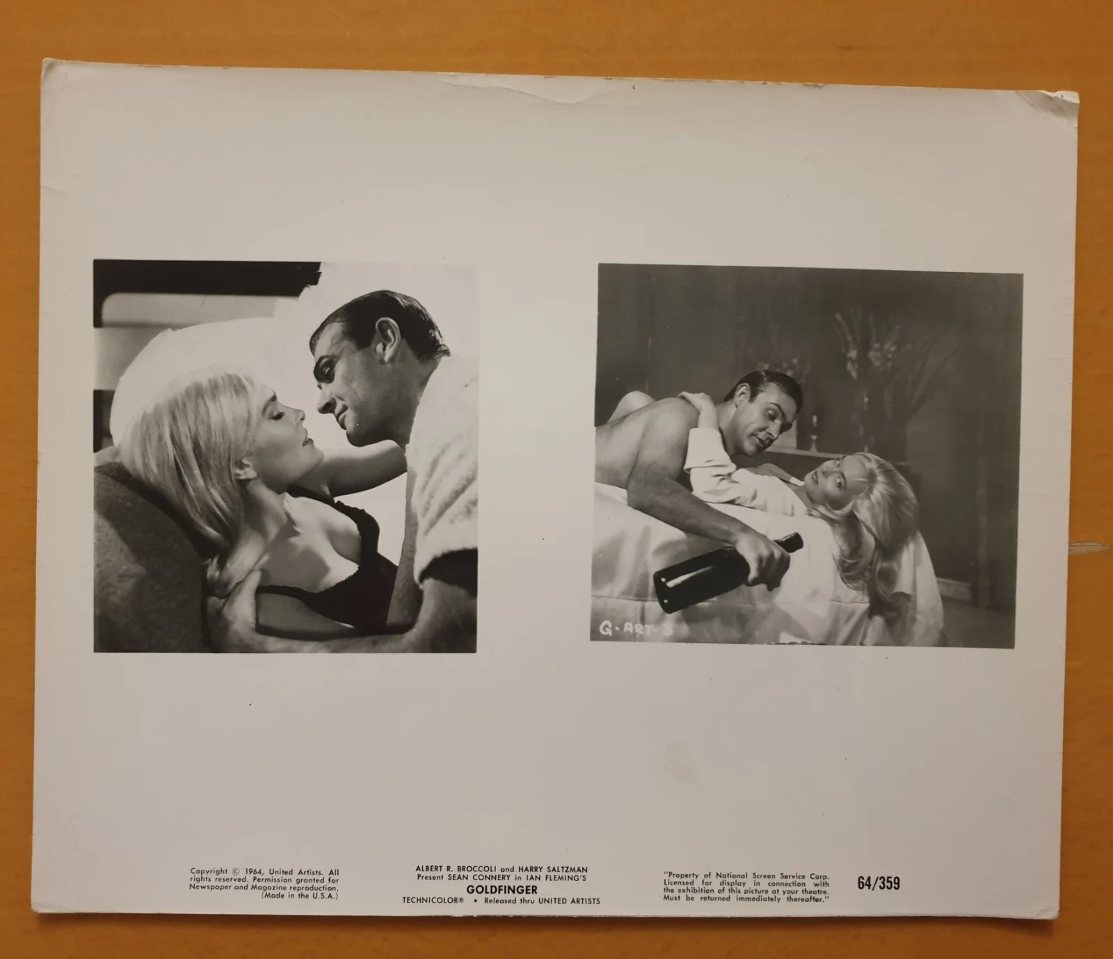 JAMES BOND ORIGINAL MOVIE STILLS/ LOBBY CARD / PHOTO' 10 X 8 ", изображение 2